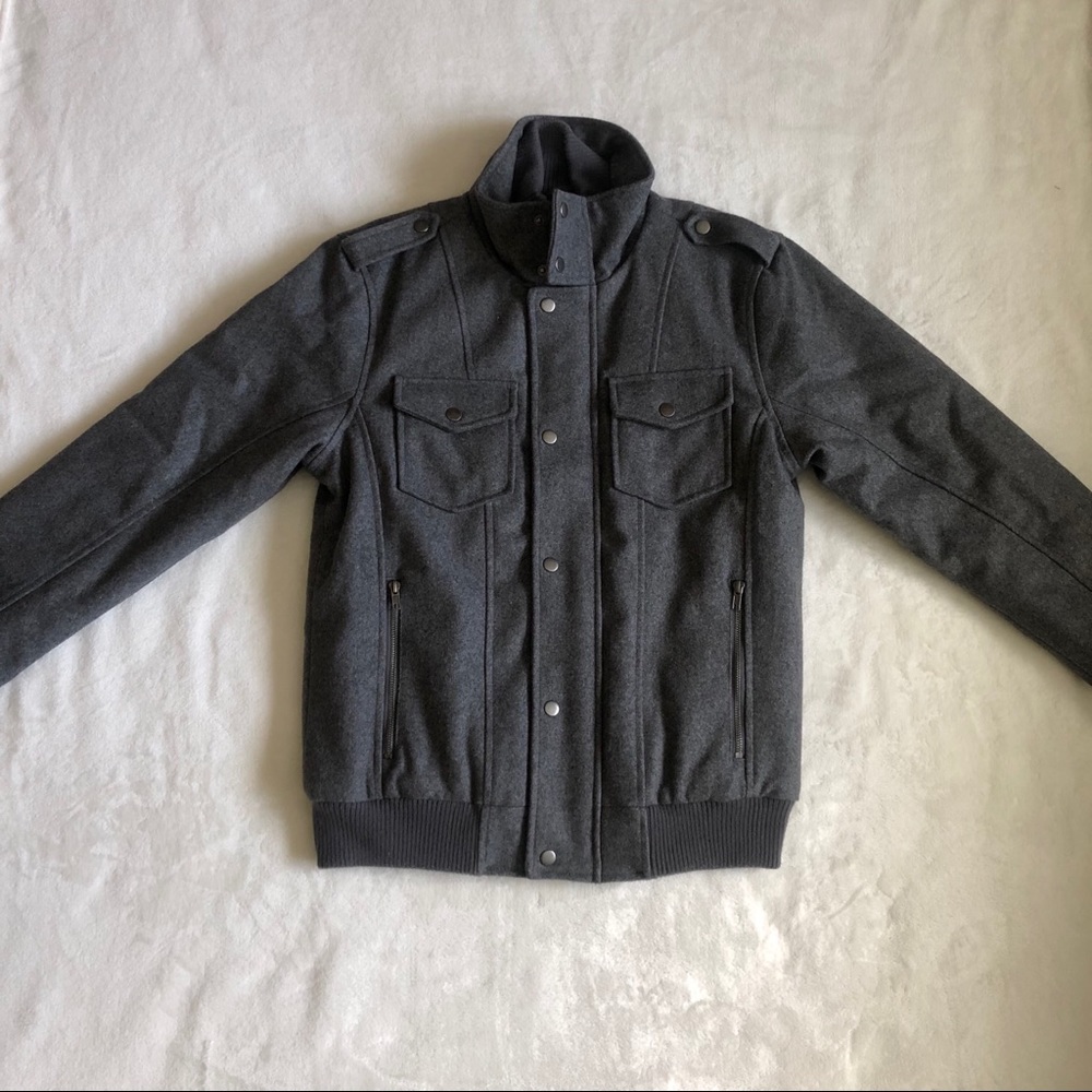 Guess Wool-Cashmere Coat ‘Grey’